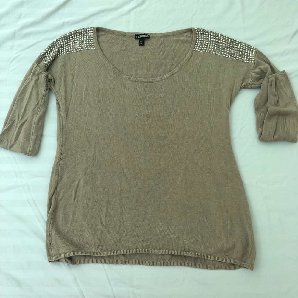 Express Rhinestone Sweater